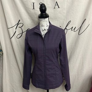 NIKE GOLF PURPLE PLAID JACKET